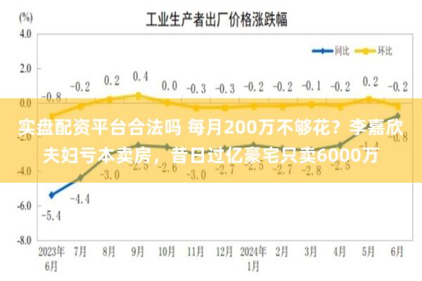 实盘配资平台合法吗 每月200万不够花？李嘉欣夫妇亏本卖房，昔日过亿豪宅只卖6000万