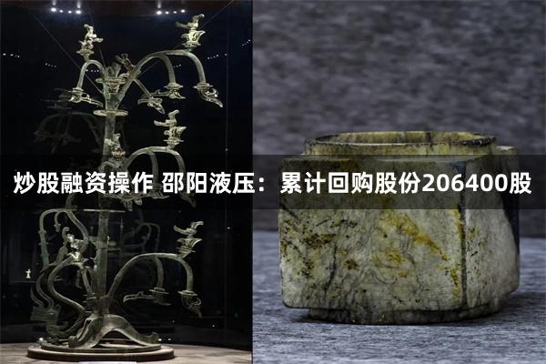 炒股融资操作 邵阳液压：累计回购股份206400股